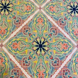 Pottery Barn Bedding Duvet Cover King Penelope Paisley 200